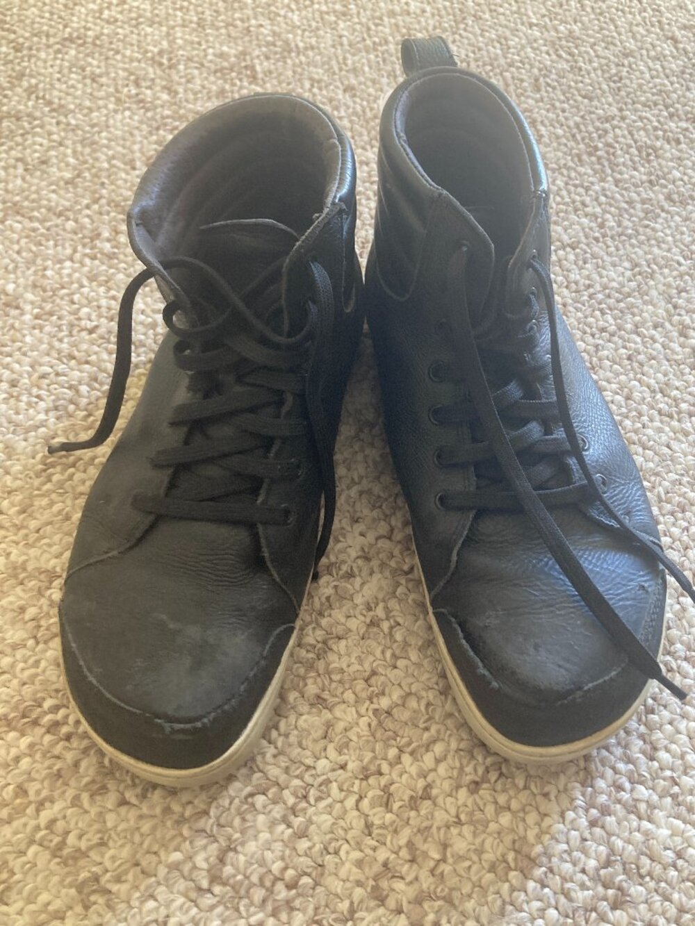 Birkenstock QS 700 NL Black steel toe high top leather shoe size 43